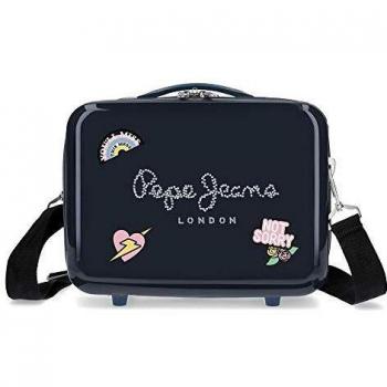 Neceser ABS Pepe Jeans emi Adaptable, Azul, 29x21x15 cm