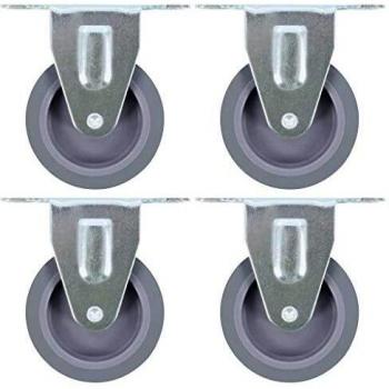 vidaXL 8x Ruedas Fijas Diámetro 75mm Accesorios para Manipulación Materiales Muebles Bancos Trabajo Carritos Estanterías Resistencia Golpes Suaves