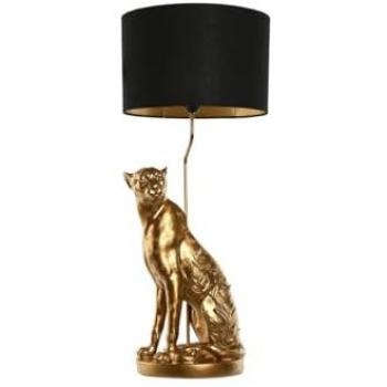 Lámpara de mesa Home ESPRIT Negro Dorado 33 x 33 x 78,5 cm
