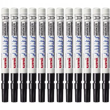 Uniball PX-21 - Paquete de 12 rotuladores, negro