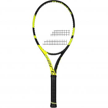 Babolat Pure Aero Unstrung NC Raquetas de Tenis, Hombre, Negro/Amarillo, 1