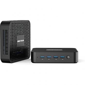 MINIS FORUM Mini PC sin Ventilador 8GB DDR4 256GB SSD Pentium N5030 Processor
