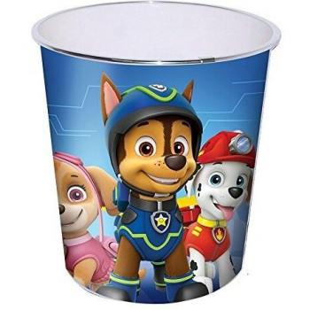 Kids Euroswan Papelera de Plastico Grande, 24 x 23 cm Modelo Paw Patrol, Compuesto, 25x7x20 cm