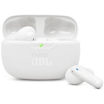 Auriculares True Wireless JBL Wave Beam 2 Blanco con Cancelación de Ruido Activa, Bluetooth 5.3, hasta 40 horas de autonomía, IP54 y Sonido Pure Bass