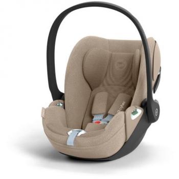 Silla de Coche Cloud T I-Size Plus - Cozy Beige (Cybex) - Grupo 0+ para bebés de 45 a 87 cm, instalación con cinturón o base isofix, sistema de protección lateral, recl