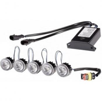 Luz diurna HELLA 2PT 010 458-711 - Juego de luces circulación diurna, diseño compacto, alta eficiencia energética, fácil instalación, homologación ECE R87