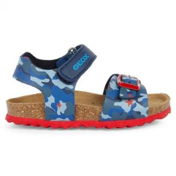 Sandalias de Niño Geox Chalki Azul Marino-Rojo EU 27