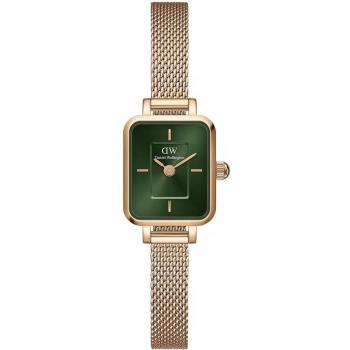 Reloj de Mujer Daniel Wellington Quadro Mini Melrose Esmeralda 15.4x18.2mm Rose Gold
