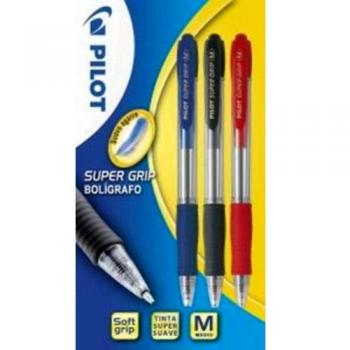 Pilot Supergrip - Blíster de bolígrafos, 3 unidades