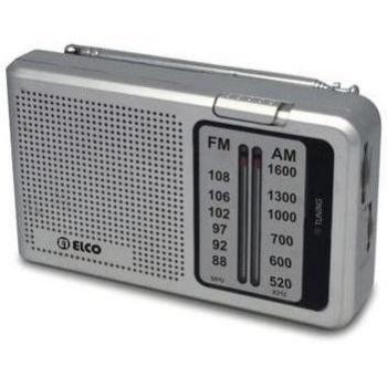 Radio Portátil Analógica AM/FM con Altavoz y Antena Telescópica Elco PD 712