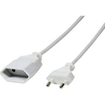 Cable de extensión LogiLink Euro CEE 7/16, 2m, blanco