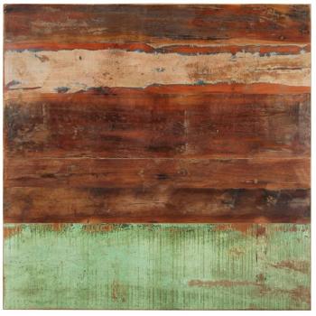 Mesa Cuadrada 80x80 cm 15-16 mm de Madera Reciclada Sólida