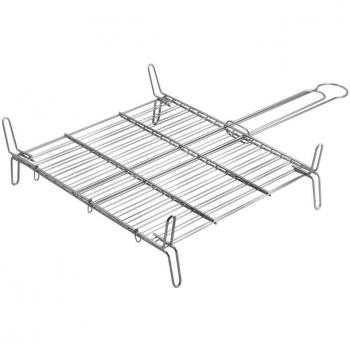 Parrilla doble cromada 40x40cm