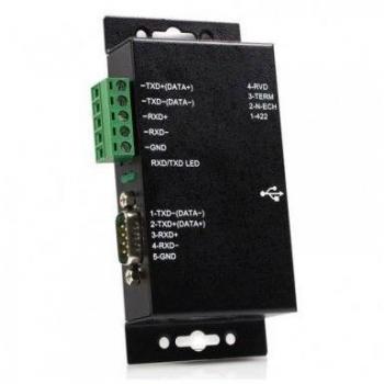 StarTech.com 1 Port Metal Industrial USB to RS422/RS485 Serial Adapter with Isolation