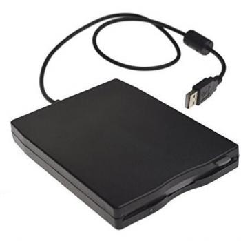 Disquetera externa Huatuo® USB 2.0 FDD portátil compatible con Windows 98SE/ME/2000/XP/Win7/Vista/Mac/OS8.6 negro
