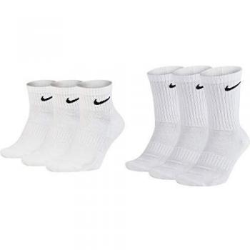 Nike Everyday Cush Crew Sports Socks 3 Pack - White - Size: 46-50