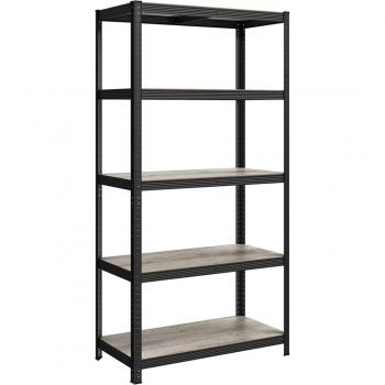 Estantería de Acero de 5 Niveles para Carga Pesada - Montaje sin Herramientas, Capacidad de 600 kg, Ideal para Garaje, Almacén y Trastero, Dimensiones 50x