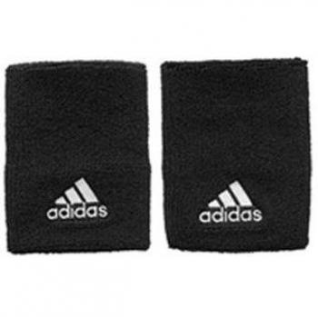 adidas Z43429 - Muñequeras de tenis para hombre, color Blanco/Negro, talla L