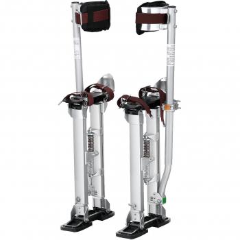 Vevor Drywall Stilts, 18''-30'' Adjustable Aluminum Tool Stilts with Protective Knee Pads, Durable and Non-slip Work Stilts for Sheetrock Painting