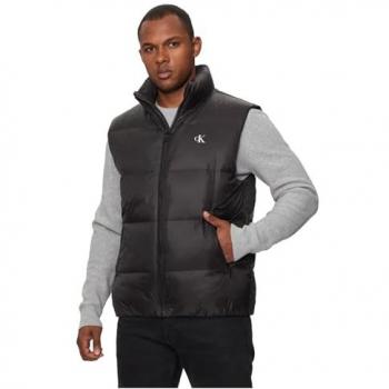 Calvin Klein Men's Black Essential Down Vest - Regular Fit, Size L