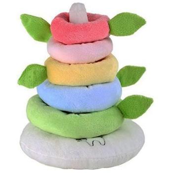 'Small foot by Legler – apilables Torre arco irisLotta tejido suave de peluche, dominan en colores pastel, los sentidos del bebé y los SCHULT la motricidad fina
