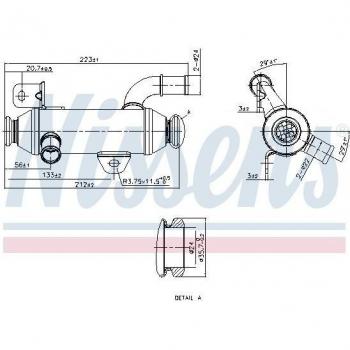 Enfriador de gases de escape NISSENS 989279