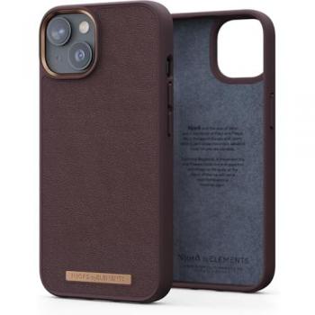 Njord byELEMENTS Genuine Leather Case for Apple iPhone 14 Plus, Brown