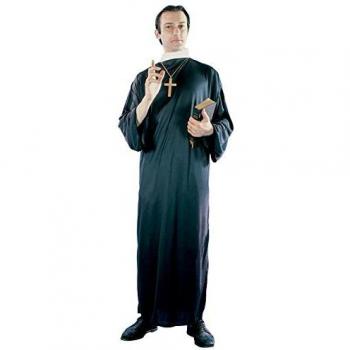 DISFRAZ ADULTO CURA TALLA4