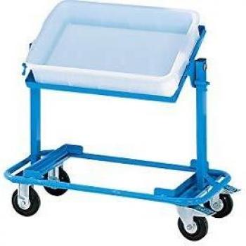 Carro de Almacenamiento Eurokraft Pro 985881 con 2 Pisos y Capacidad de Carga de 150 kg, Color Azul