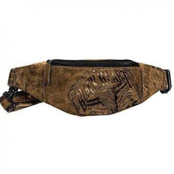 Jack's Inn 54 Hip Bag Salty Dog - Riñonera sin bolsillo frontal, piel de vacuno, color marrón oscuro