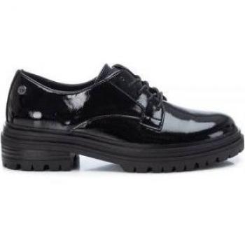 Xti Mujer Zapatos de Cordones 142191 Negro Suela Plana