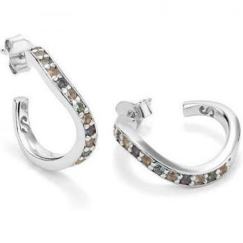 Pendientes Inner paradise de plata platino