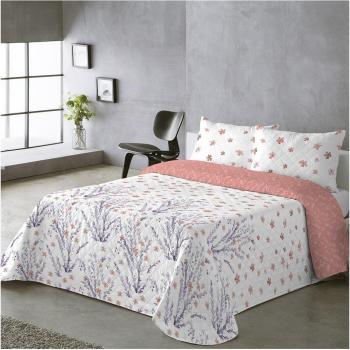 BOHEME - Colcha estampada reversible Valeria Coral