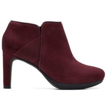 Botín Tacón Clarks Ambyr Gem Mujer Granate 40
