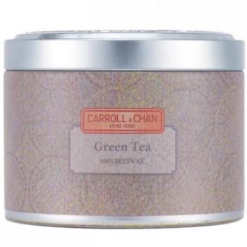 100% Beeswax Tin Candle - Green Tea and Green Seas Scent (8x6 cm)