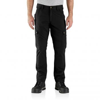 Carhartt Pantalones de Trabajo Relajados Ripstop Cargo para Hombre en Negro, Talla W30/L30