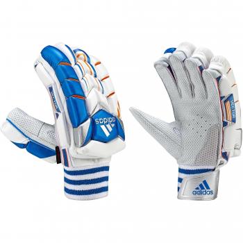 adidas Vector Guante de Bateo de Cricket para hombre adultos blanco/azul, Unisex, Vector, blanco