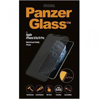 PanzerGlass Edge-to-Edge Privacy Screen Protector for iPhone 11 Pro / Xs / X - Tempered Glass, Case Friendly, Black