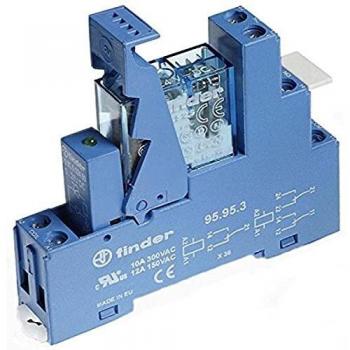 Relé de Acoplamiento Finder 24VDC 2W 8A IP20 - Modelo 49.52.9.024.0050
