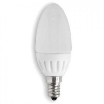 MEGALED GIG14E-C-30W LED Candle, 3W,Ceramic White, Cool, Multicolor