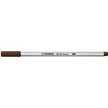 Rotulador STABILO Pen 68 Brush - Punta de Pincel - Color Marrón