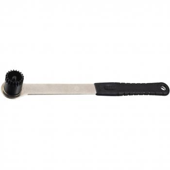 Llave para caja de pedalier BBB PullStar extra larga, negra y plata