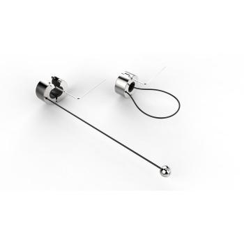 Kit de Cables Vivolink para Anillo Adaptador - Accesorio de Seguridad para Proyectores y Portátiles, Color Negro y Plata