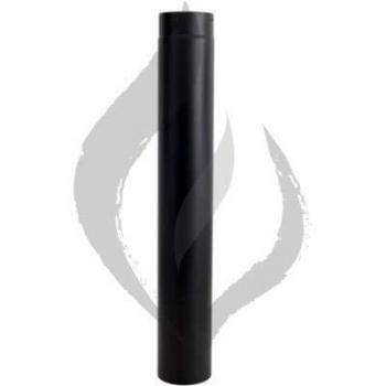 TUBO PARA CHIMENEA VITRIFICADO NEGRO MATE 1 METRO LONGITUD