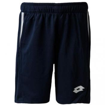 Lotto Teams PL - Pantalones Cortos para niño, Color Azul Oscuro, Blanco, XL
