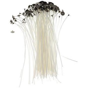 Arpoador Pack de 50 15 cm Pre encerado mechas para velas con sujeciones
