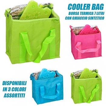 BOLSA TERMICA COOLER BAG 7 L + COOL ELEMENT - AZUL