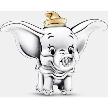 Disney 100th Anniversary Dumbo Charm with Lab-Grown Diamond in Silver