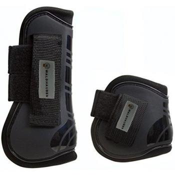 Gamaschen Pro Waldhausen con Protector de Tendones y Fetlock - Negro, Tamaño Full