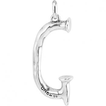 UNO de 50 - Silver Plated Letter G Charm Necklace